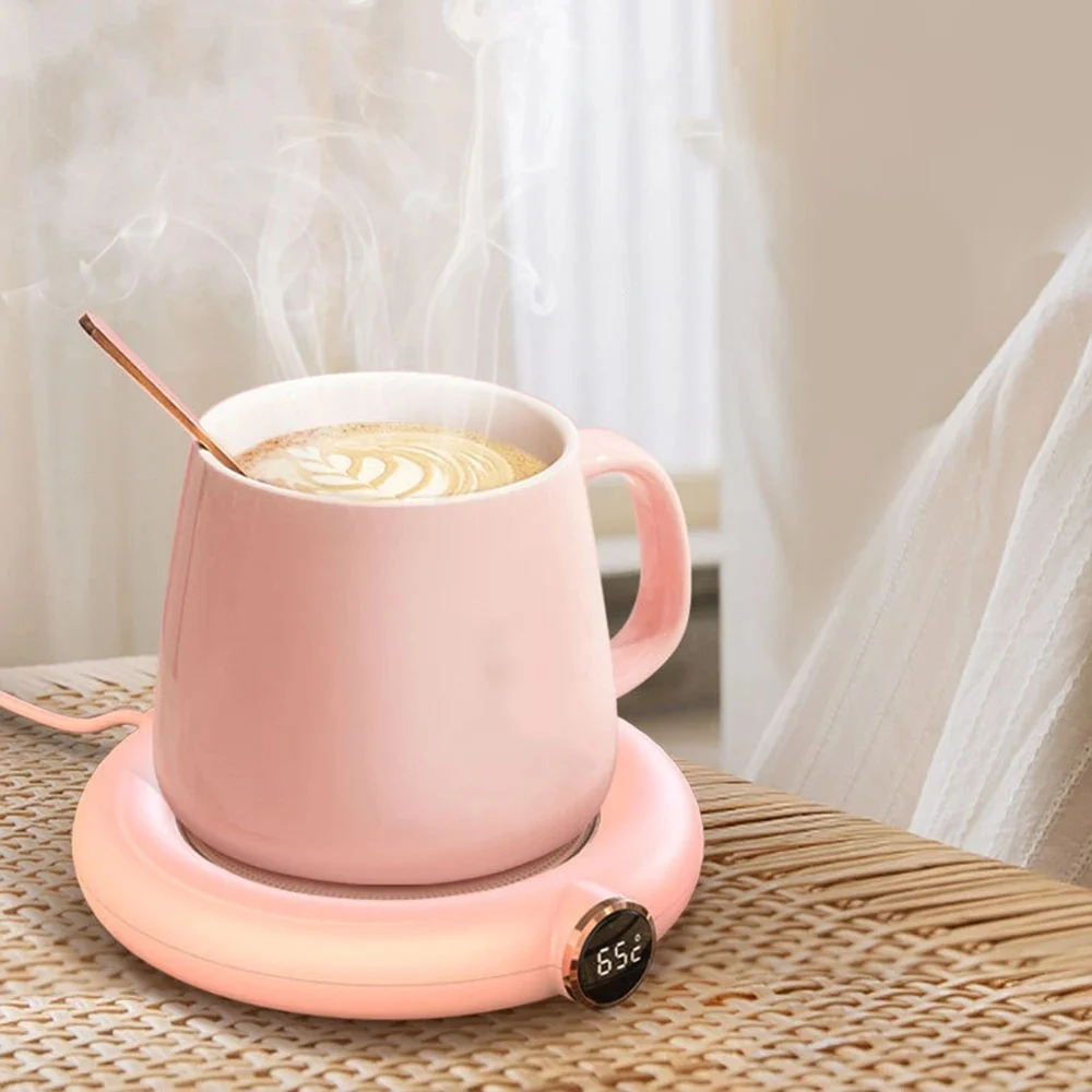 Coffee Cup Heater Mug Warmer USB Heating Pad Electric Milk Tea Water  Thermostatic Coasters Cup Warmer for Home Office Desk