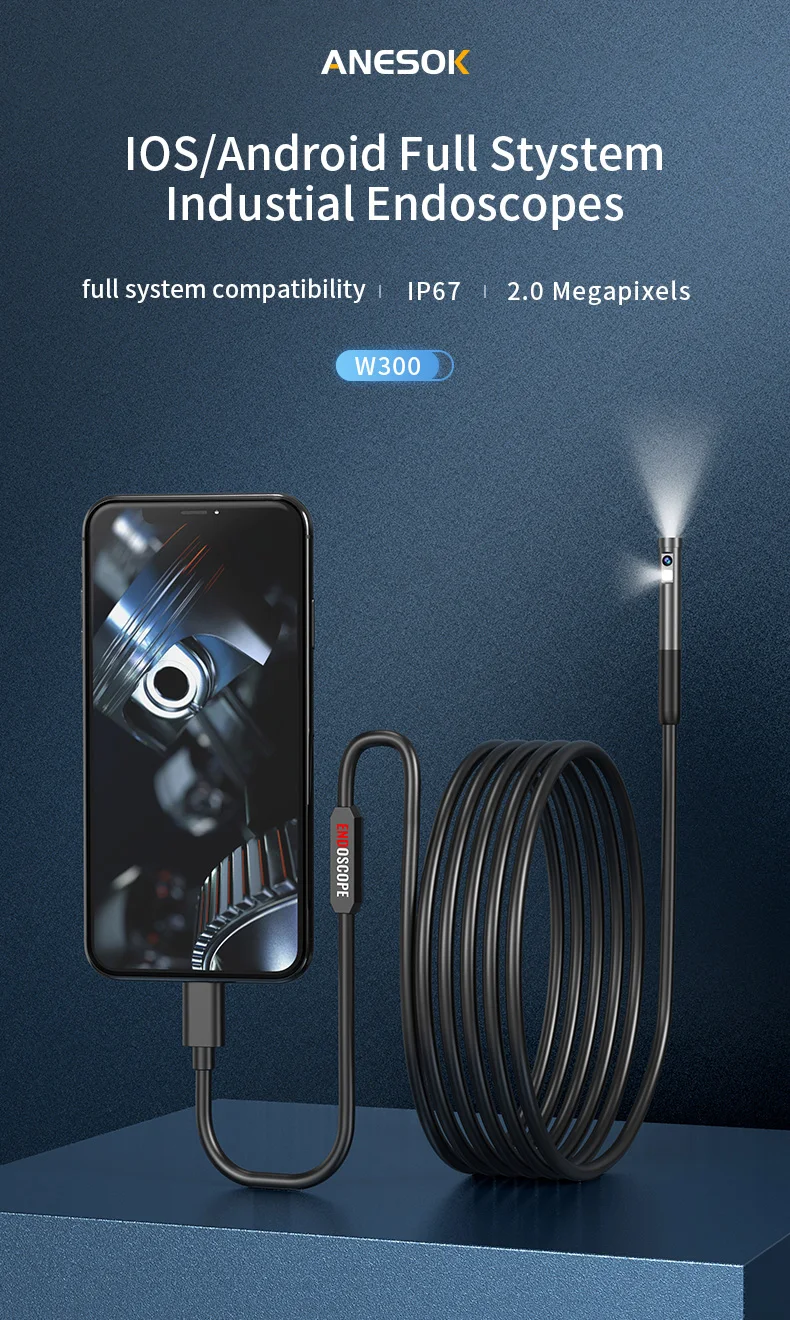 Inspection Camera Endoscope Wireless Endoscope Wifi Hd Borescope