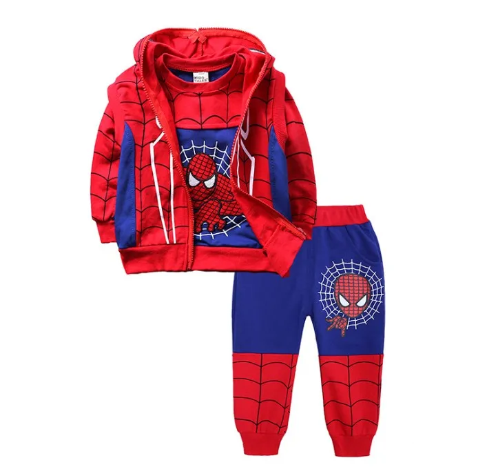 Little Glam Boys Long Sleeves Hooded Jacket and Pant Set Spiderman Costume  Black 34 Years  Amazonin Clothing  Accessories