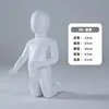 Bb-in ginocchio baby-materiale in fibra di vetro bianco opaco