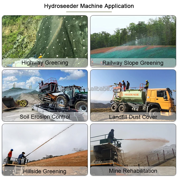 10m3 13m3 15m3 Large Capacity China Slope protection Hydroseeder Machine Grass Seeds Hydro Seeder for Mine Regreening