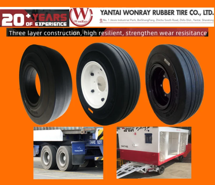 4.00x8 Rubber Solid Tire Installation 3.758.00 Rim Wheel Mounted