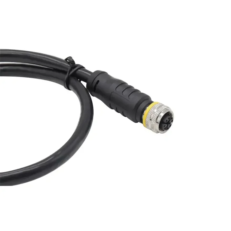 High Quality M12 8 Pin Connector Type Ethernet Cable Manufacture with X Code Female to RJ45 CAT 6A Waterproof Connector