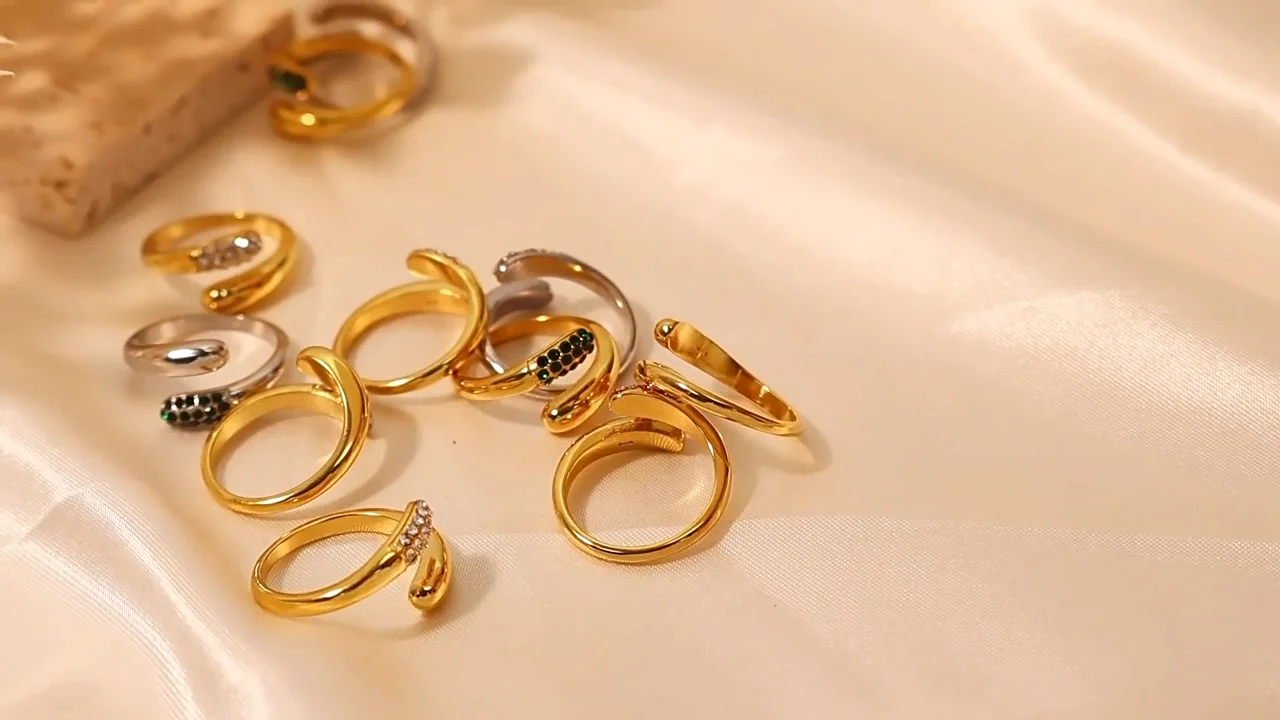 European American Wholesale Minimalist Snake Shaped Stainless Steel