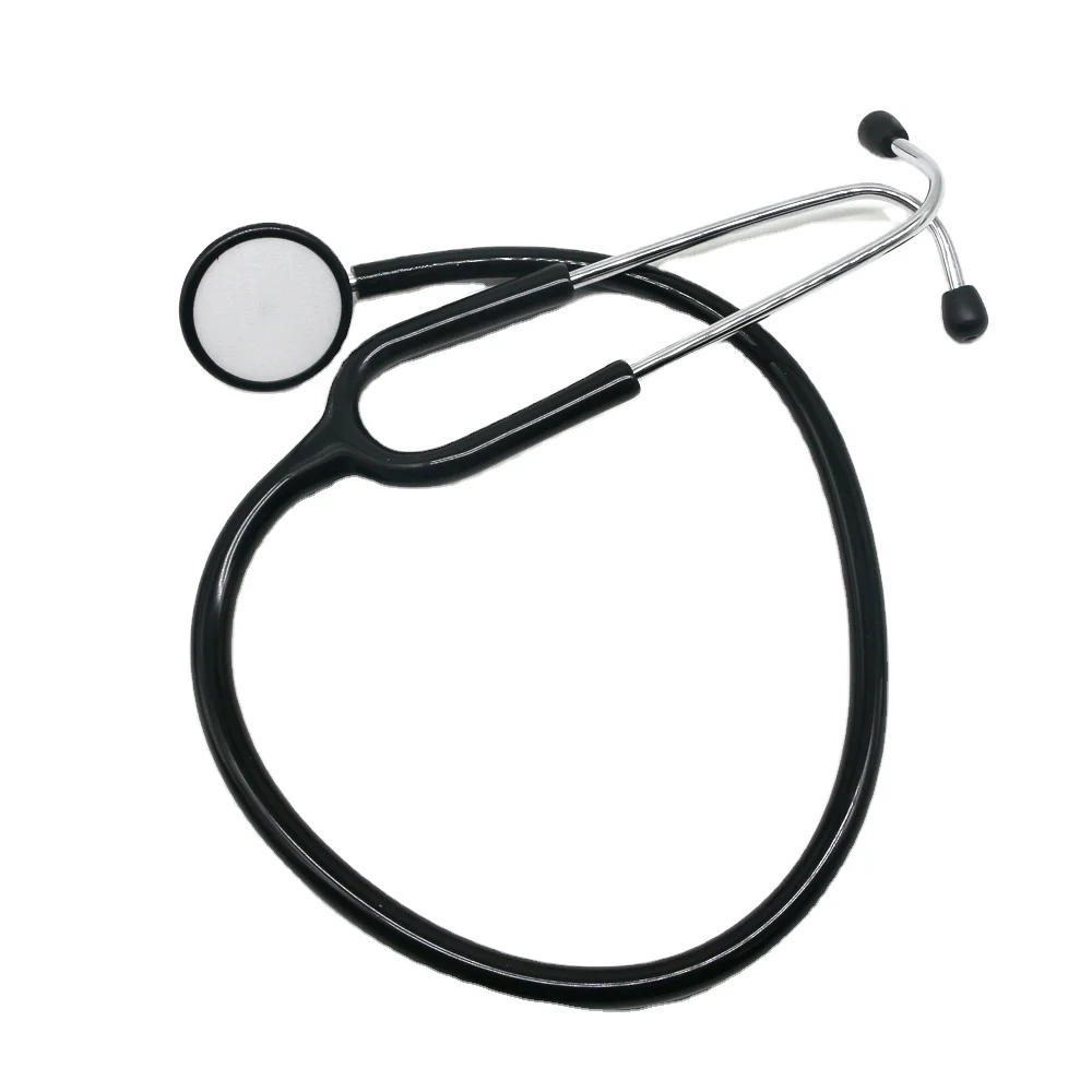 Medical Cardiology Use PVC Tube Aluminized Alloy Hospital Doctor Dual Head Stethoscope