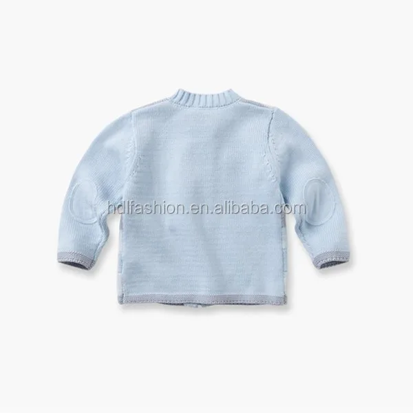 Детская одежда, чистый белый органический хлопок, машинная вязка, свитер для маленьких мальчиков