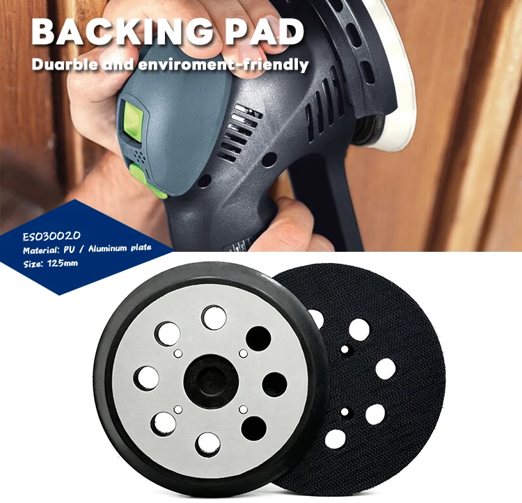 EVERTOOL 5 Inch Dual Action Backing Plate Hook Polishing Pads Sanding ...
