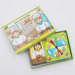 Лидер продаж Amazon, детское образование, семейный повар еды, Интерактивная настольная игра для родителей и детей, настройка