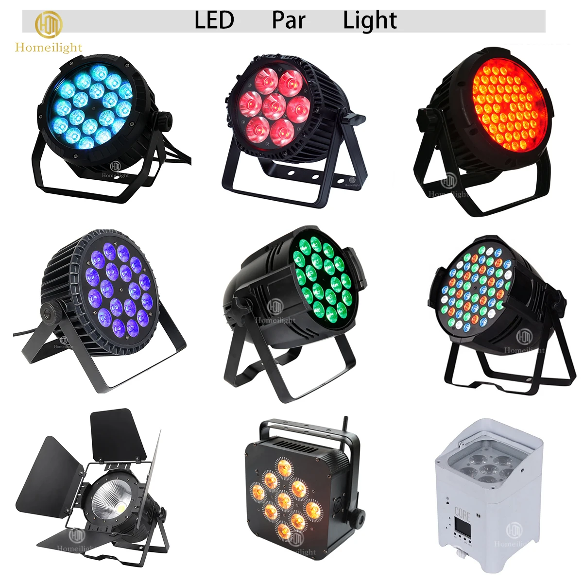 Indoor DMX Zoom Warm White Cob Wash Led Par Strobe Light 200W