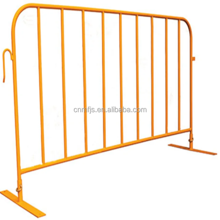 PVC coated crowd control barrier fence panel concert barricade galvanized temporary fence manufacture