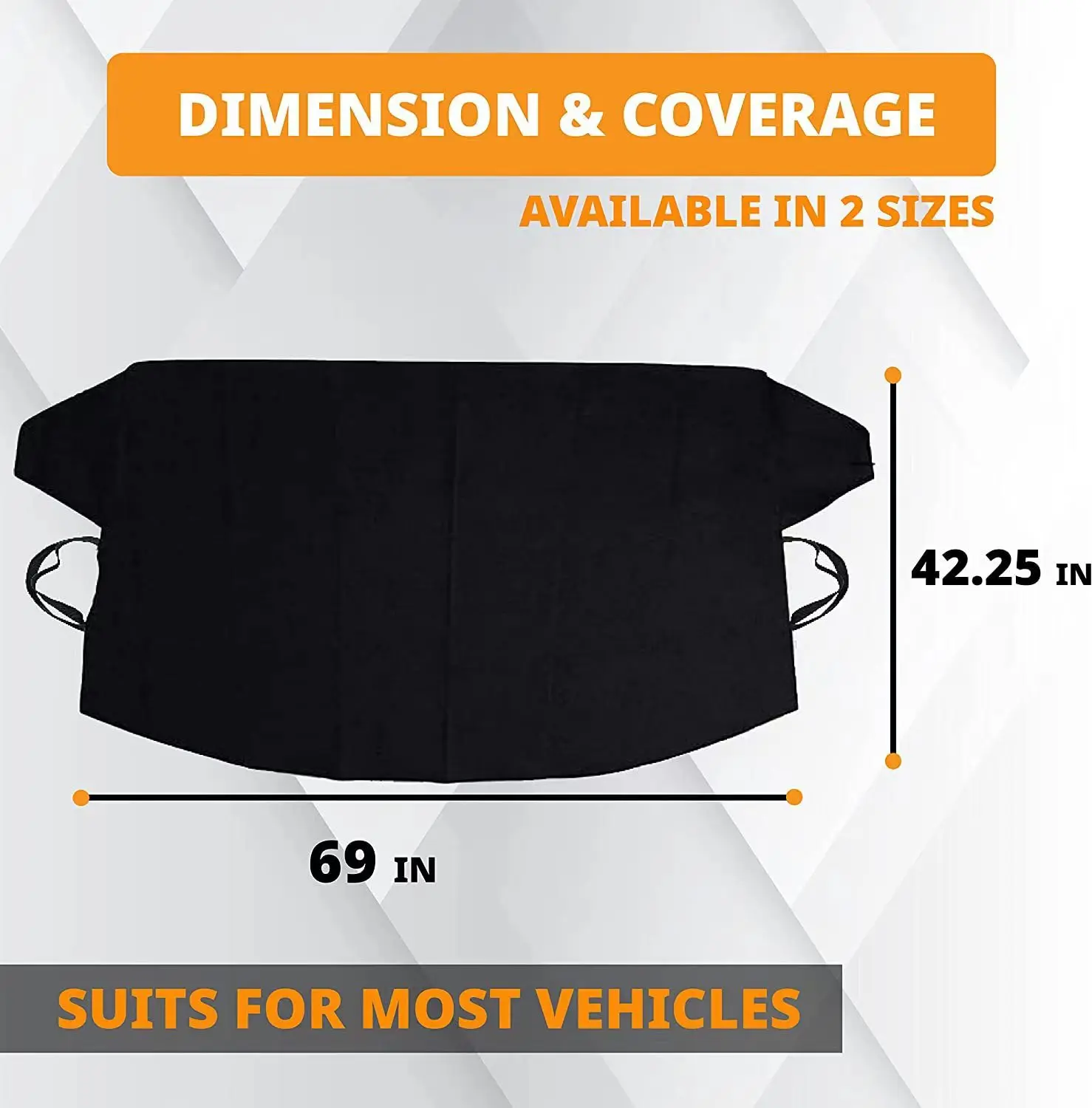 Оксфордское покрытие для лобового стекла автомобиля подходит для льда, снега, изоляции мороза и взрывов через границу
