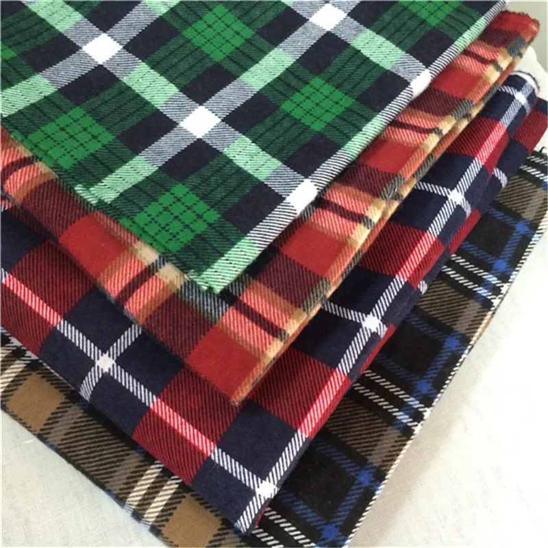 polyester cotton cvc print many designs good quality woven flannel fabric