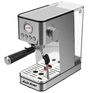 Semi- Automatic Touch Screen Intelligent Coffee Machine for Household Latte Americano Espresso Coffee Machine With Milk Tank