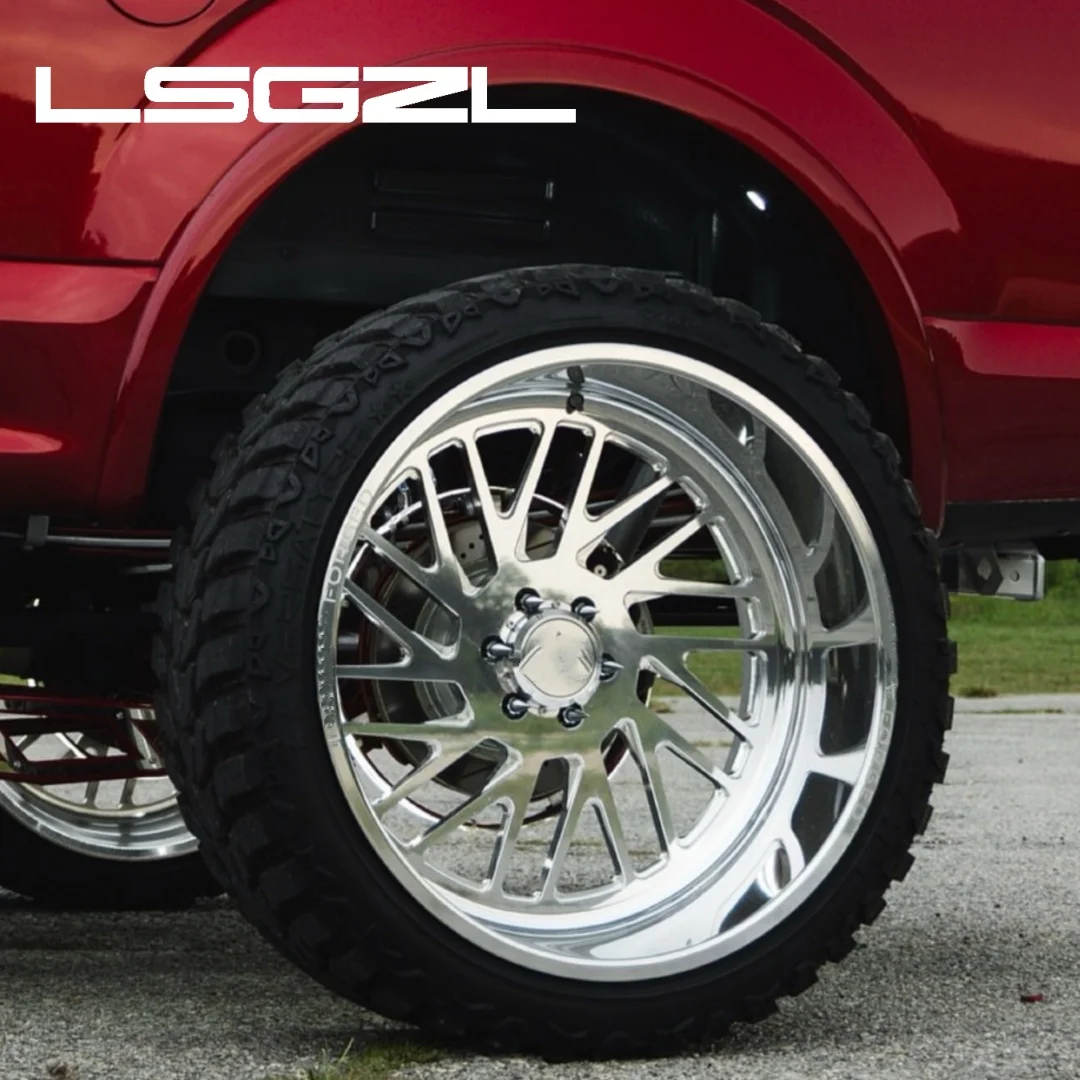 Deep Dish Off-Road Alloy Wheel Rim Dually 20 22 24 26 28 30 Inch Forged For Ford Gmc Ram Toyota