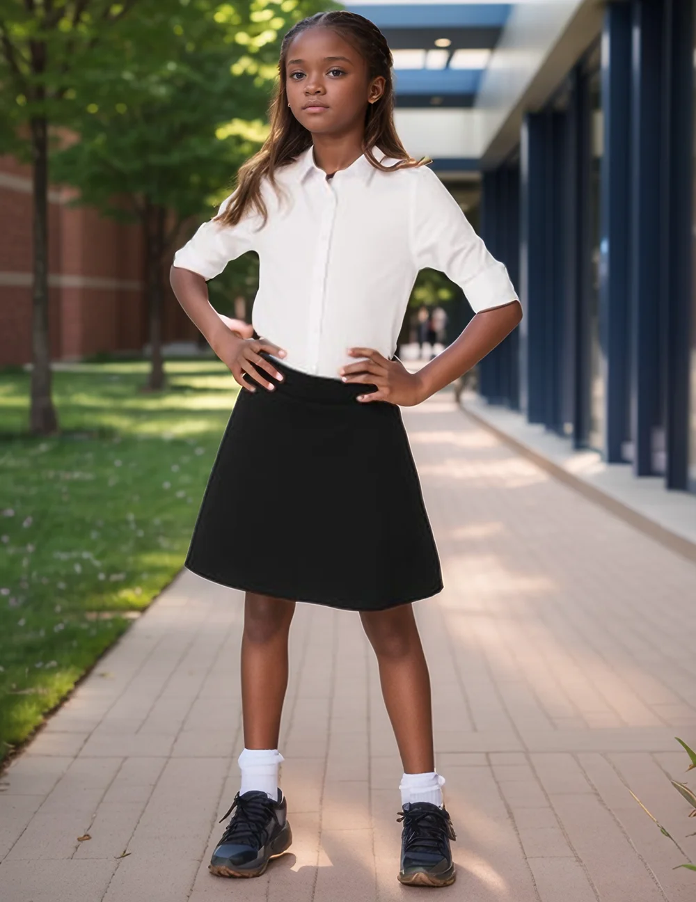 OEM ODM Custom Color Primary School Short Skirt Red Plaid Pleated Panties Skort Schools Uniforms Skirt Design With Picture