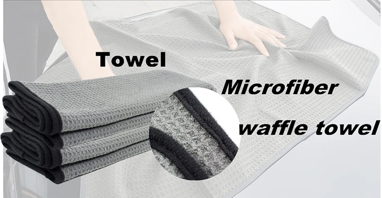 Sport Gym Microfibre Pattern Fabric Custom Thick Waffle Weave Golf Towel With Logo Sublimation Golf Microfiber Waffle Towel