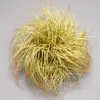 Grosse boule d'herbe - 30 cm de haut - 55 cm de large - jaune - pré-assemblée