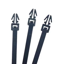 Automotive Self-Locking Nylon Cable Tie Harness Plug Type with Customizable Various Shapes Model Number Wire