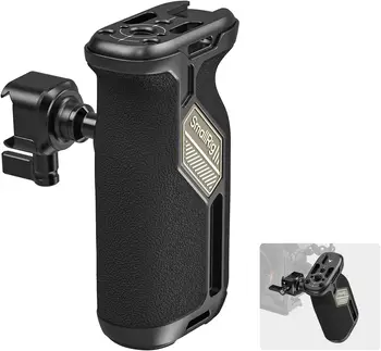 SmallRig Push-Button Rotating NATO Side Handle for Left and Right Hand, 360 Rotatable Side Handle with Anti-Slip Silicone-4359