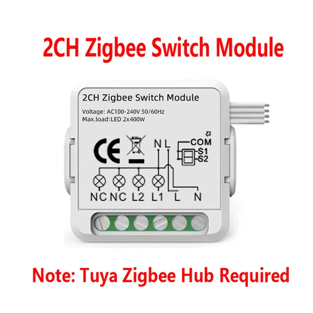 Tuya Mini Smart Life Switch Module Zigbee Wifi Relay Switch With Tuya Module Remote Control With Dry Contact