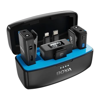 BOYA BOYAMIC Professional Wireless Lavalier Lapel Microphone for iPhone Android Camera Youtube Streaming Record Interview Vlogs