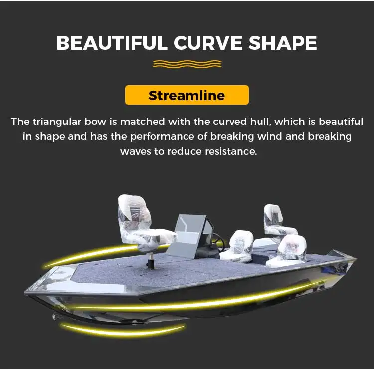 2023 New Welded Aluminum Jon Boat With Center Console Bass Boat 4