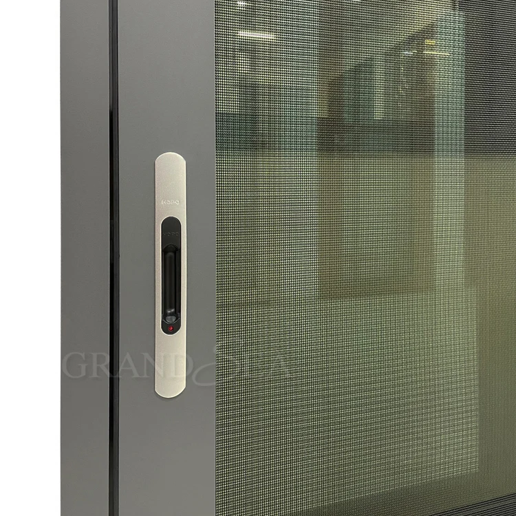 Modern Design Sliding Aluminium Windows High Quality Stainless Steel Screen Netting Horizontal Opening for Villas Factory Direct