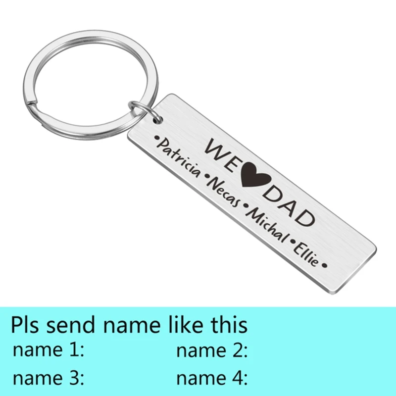 Personalized Name Keychain Perfect Fathers Day Gift