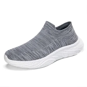 Zapatillas Hombre Casual Breathable Slip-on Lightweight Fabric Mesh Cross-border Wholesale Running Men's Sneakers Zapatos