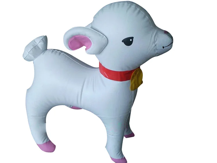 Custom PVC Inflatable Baby Goat Cartoon Doll Model for Advertising Custom PVC Inflatable Baby Goat Cartoon Doll Model for Advertising