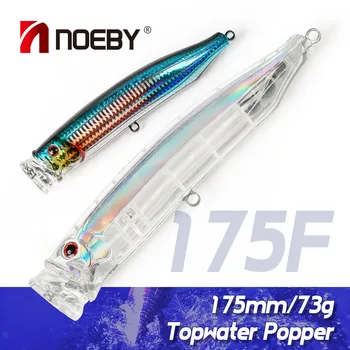 For Nobby 175mm73g ABS Topwater Popper Artificial Hard Bait Wave Climbing Golden Gun GT Luya Bait Without Hooks Fishing Gear – Popper – view 2