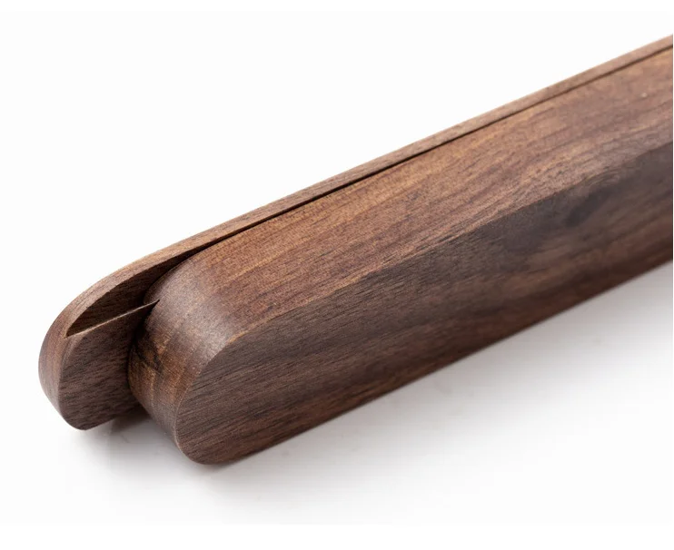 Лазерная портативная посуда с логотипом на заказ для путешествий многоразовые японские деревянные палочки из бука еды чехлом черного