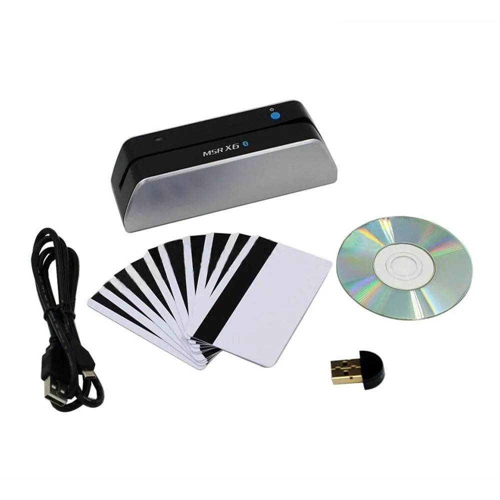 Magnetic Stripe Card Reader Writer for Mobile iPhone iOS Android EasyMSR APP USB 
