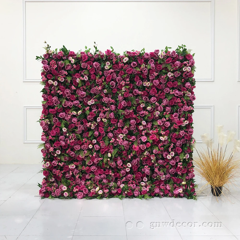 GNW романтические бледно-желтые розы Искусственные Свадебные украшения Превосходное качество шелковые декоративные розы фоновая стена