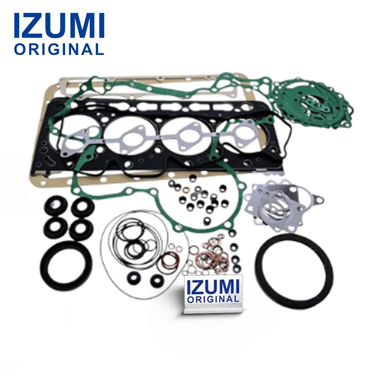 Původní opravný těsnicí sadový balíček IZUMI V3800, kódy 1G574-9935-5, 1G574-9936-4, díly pro dieselový motor pro traktory, generátory a rypadla Kubota