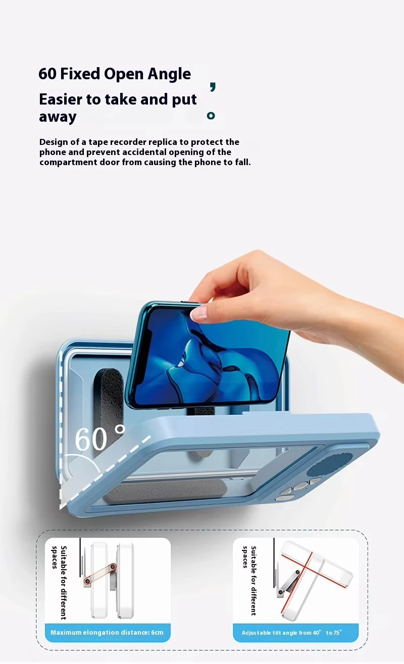 防水手机盒扬声器防雾触摸屏360旋转淋浴厨房游泳通用