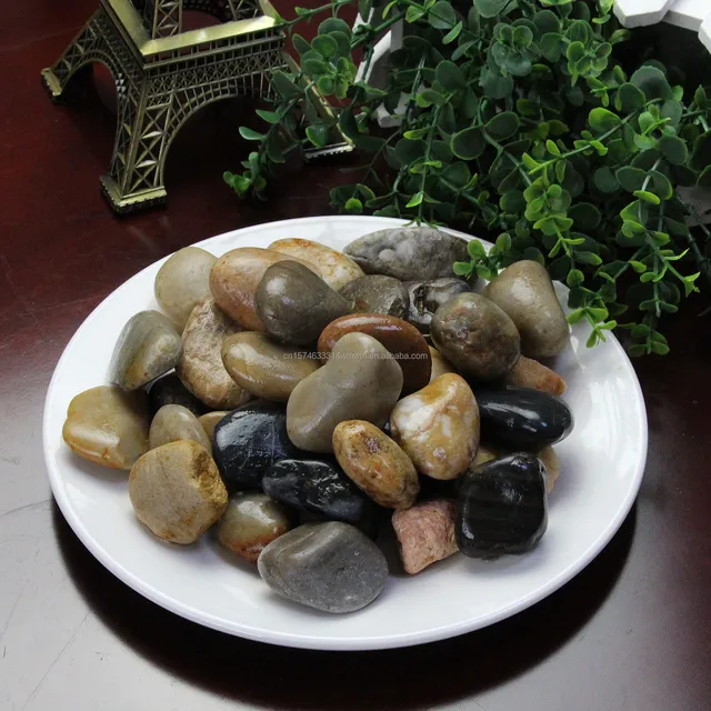 High Quality Polished Natural Yellow River Cobbles & Pebbles Wholesale Landscaping Gravel Stone