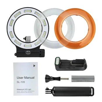 Seafrogs LED Underwater Light, 1800LM, 120° Beam Angle, IPX8 Waterproof 40m, Flash Ring Light product image