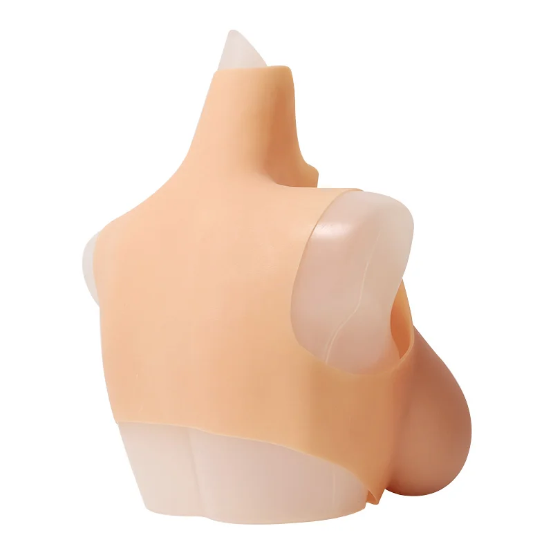 Silicone Breast Forms Bodysuit Fake Tits Transgender Underwear Realistic Nipple Areola for Cosplay Shemale Crossdressing