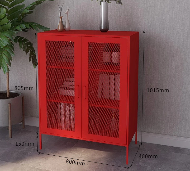 Office Furniture High Foot Locker Iron Table Side Low Metal Cabinet