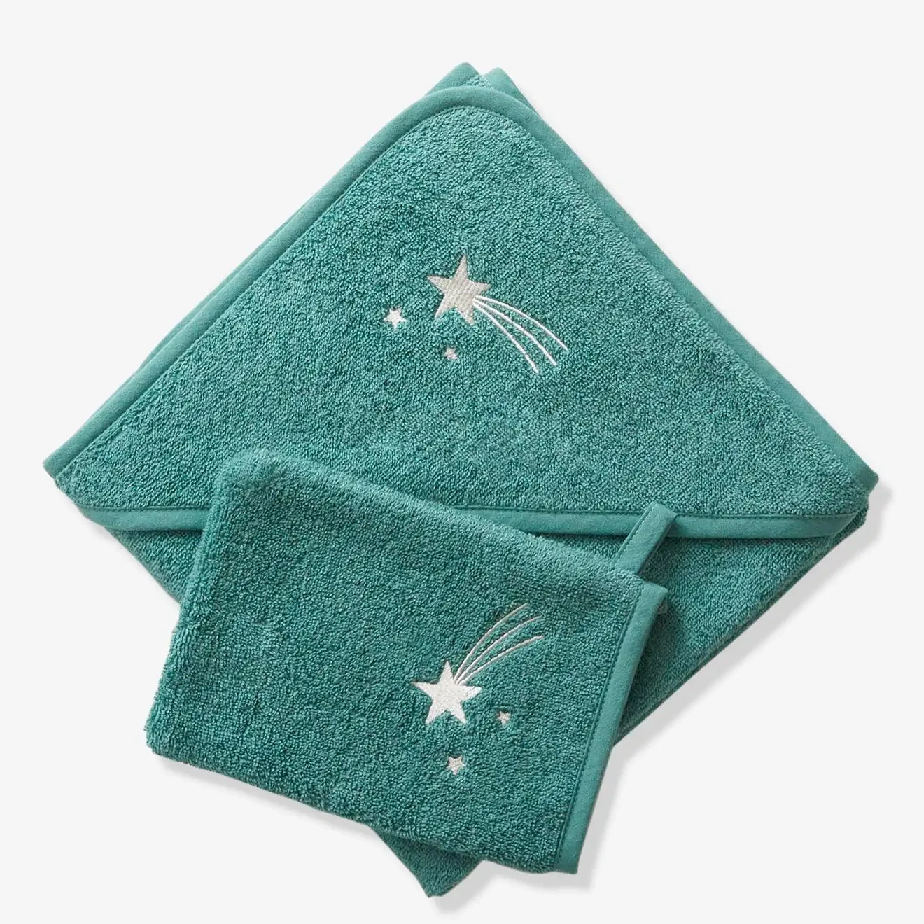 Luxury Quality Custom Color Organic Cotton Baby Hooded Towel Bamboo Kid Robe Set for Boys for Spring and Autumn Season