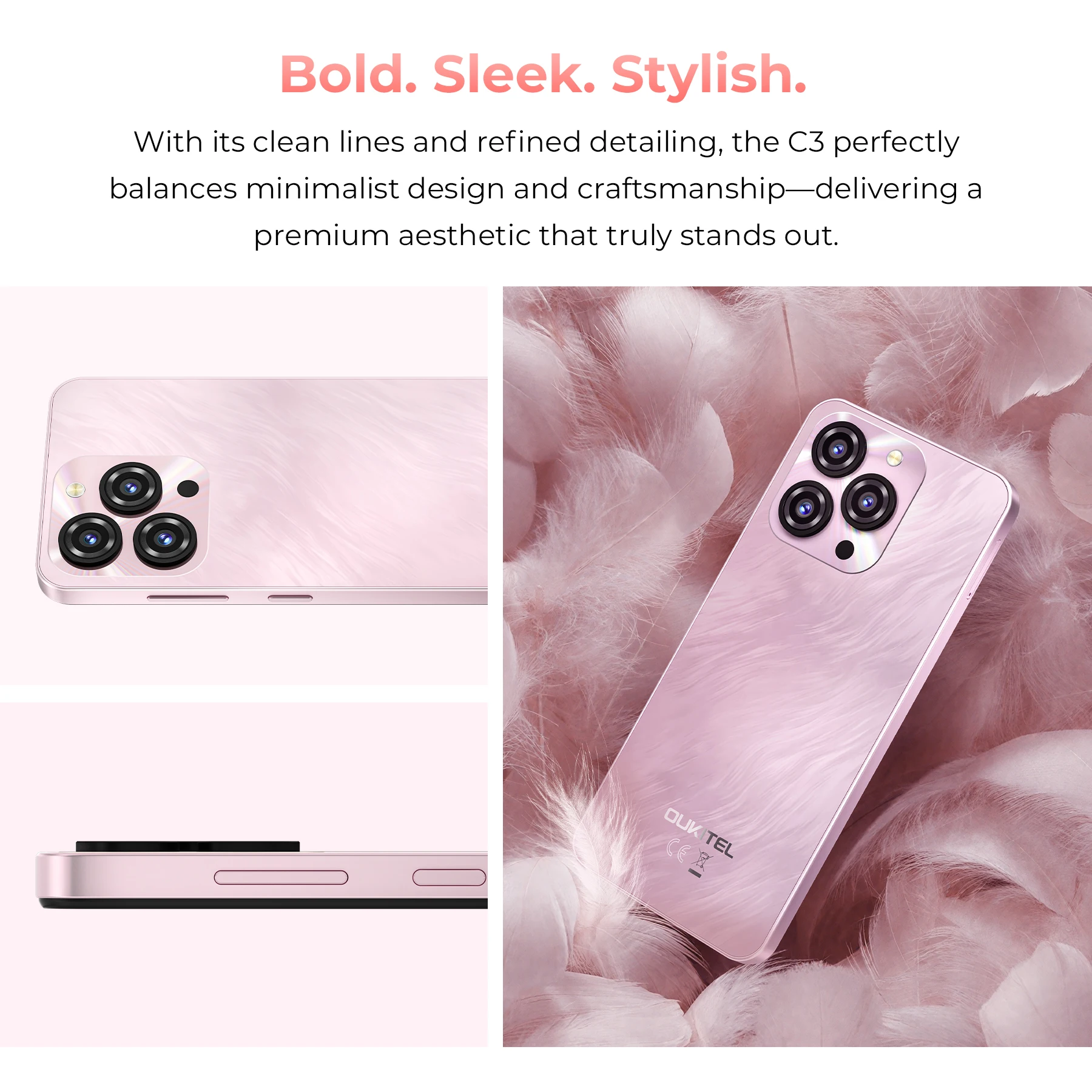 Original Oukitel C2 Mobile Phone 6.6inch 60 Hz 4GB+64GB Cheap