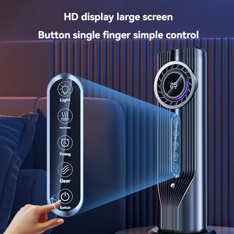Nieuw model grensoverschrijdende USB-airconditioner met ventilator, sproeibevochtiging en waterkoelsysteem, draagbare mini-desktopkoeler._voghion.com