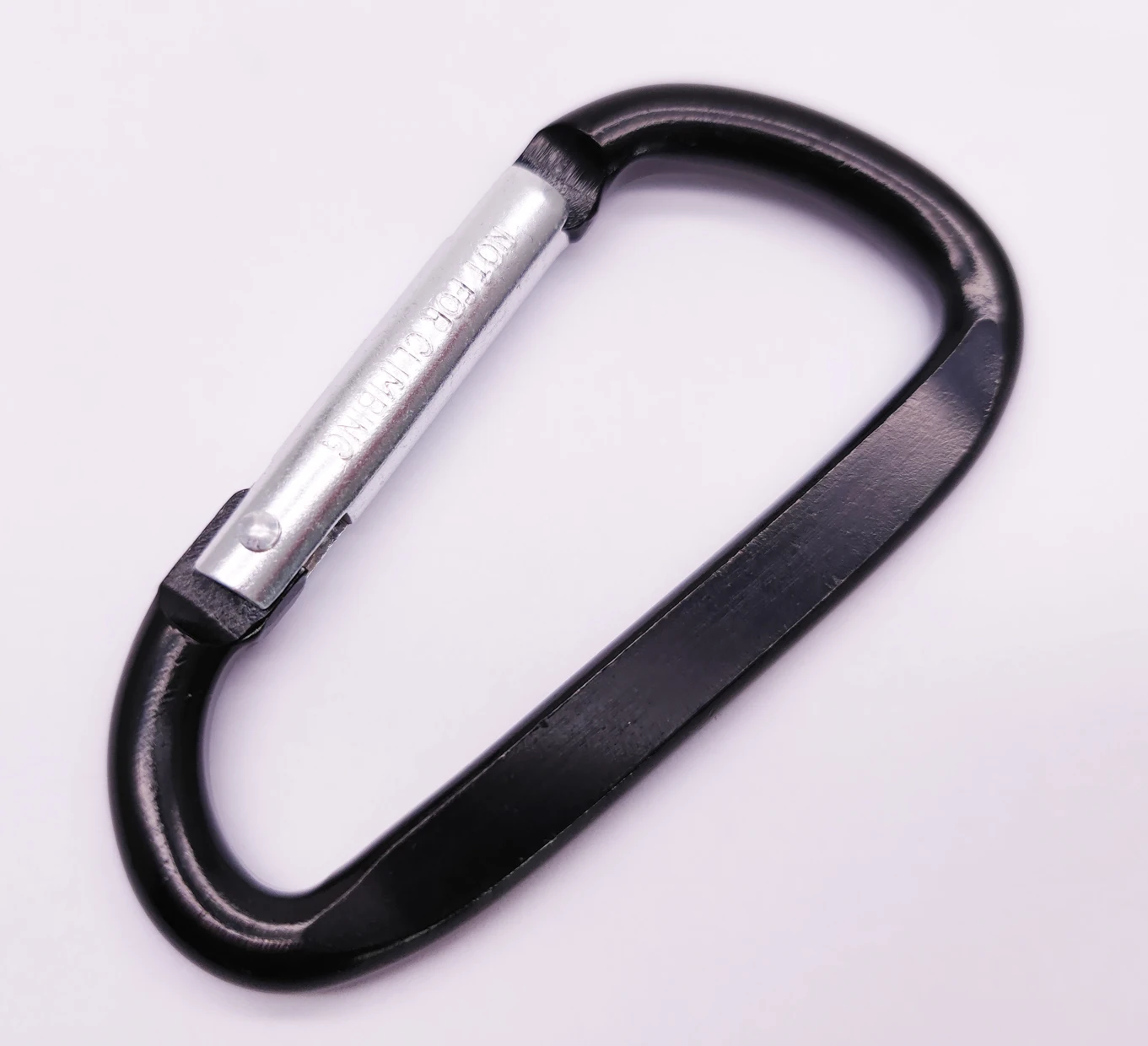 Flat Aluminum D Shape Camping Water Bottle Mini Keychain Hook Clip Aluminum 2 Inch Small Carabiner