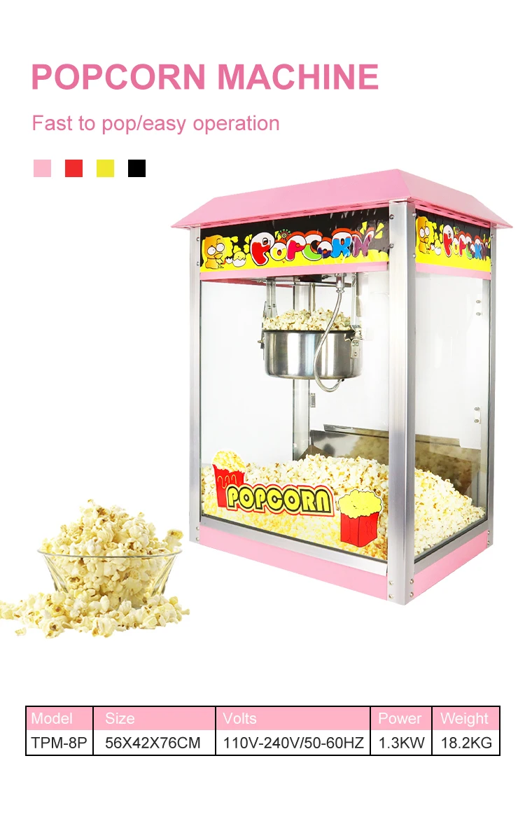 Automatic Vending Popcorn Machine Maker Top Electric Commercial Popcornmaschinen Electric popcorn Maker details