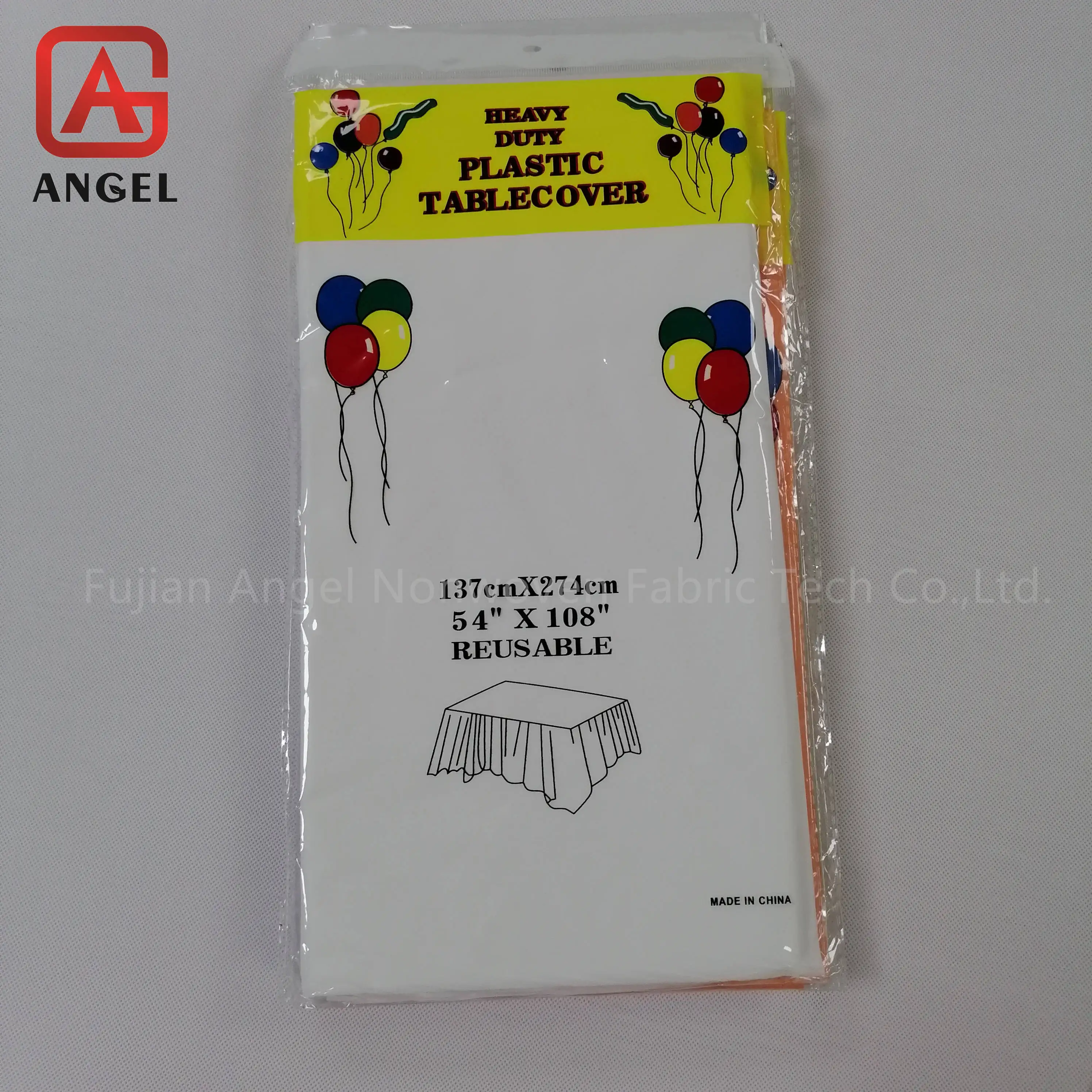 High Quality Plastic Tablecloth Clip Plastic with Cutting Edge Table Cloth Wedding Cloth Waterproof Party Event Tablecloth