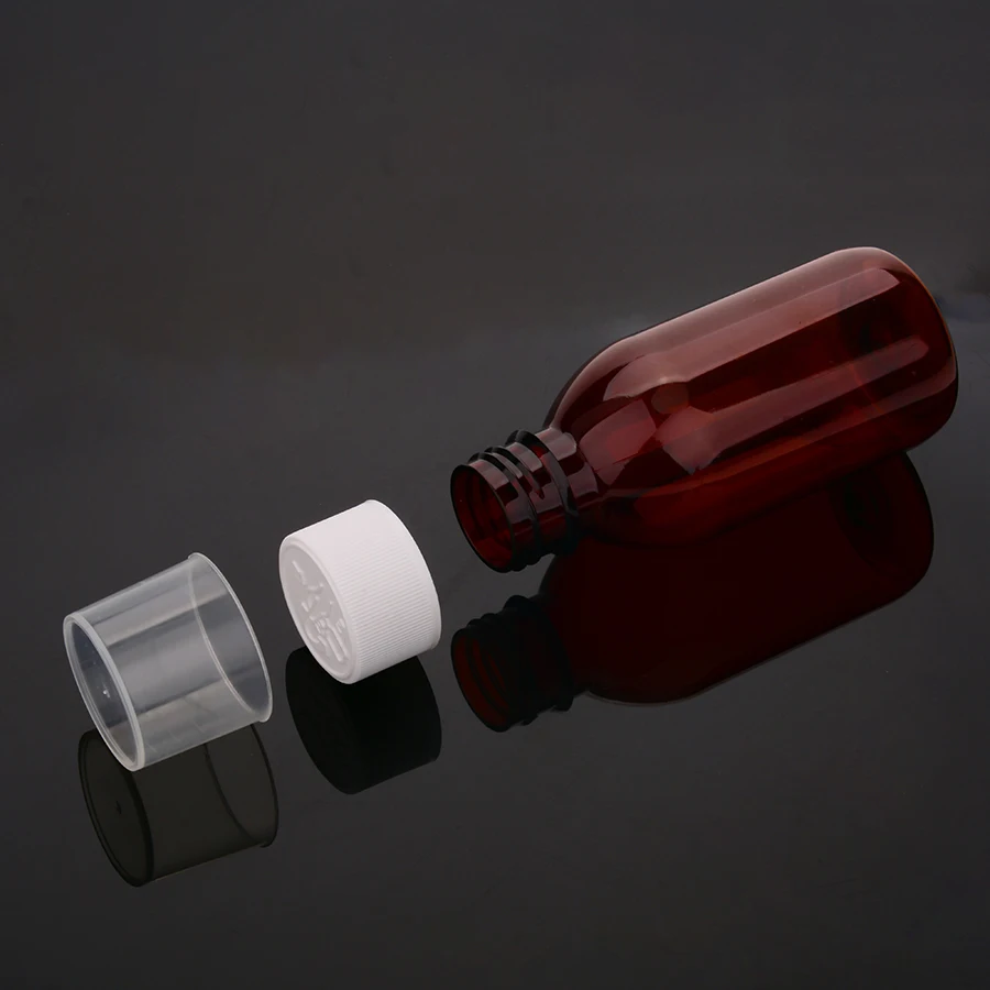 Medical Set PET 120ml Cough Syrup Medicine Bottle With CRC Childproof ...