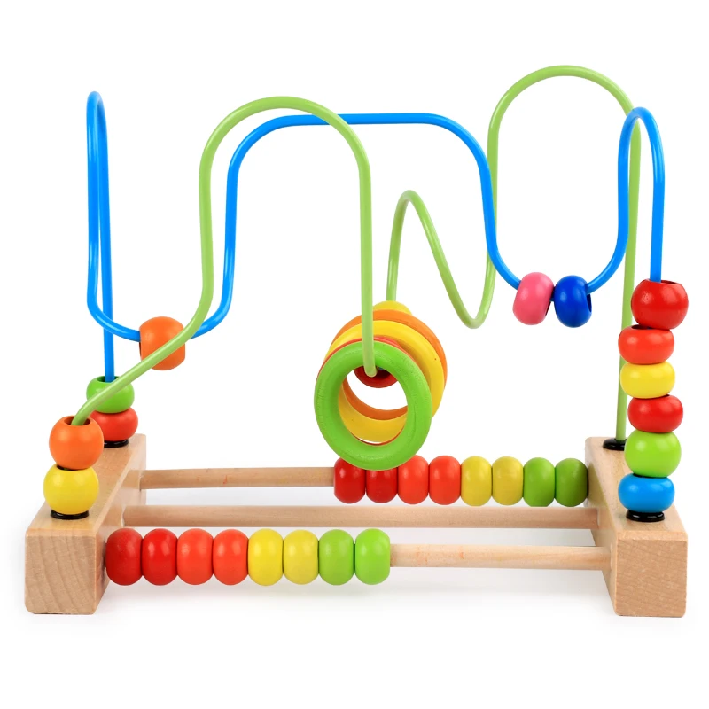 Educational Bead Maze Early Counting Learning Calculation Beads Around