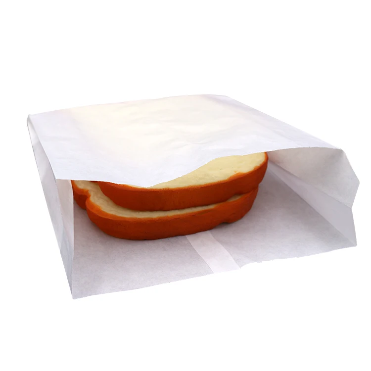 Food Use and Grease Proof Feature White Kraft Paper French Fries Packaging Bag