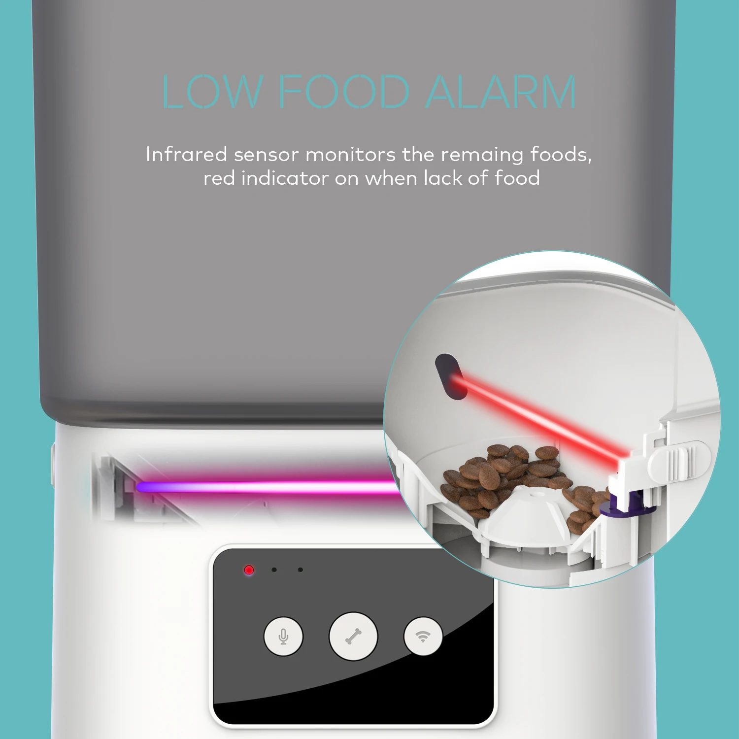 6l Stainless Steel Wifi Pet Feeder Cat Automatic Feeder Dog Remote